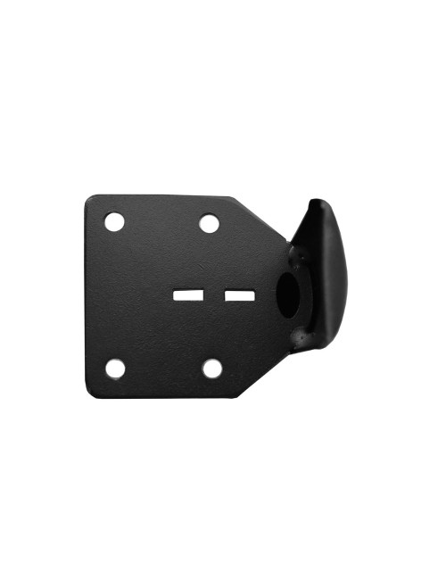 Piede in acciaio nero per mobile Scoby H 17 cm.