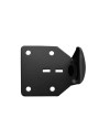 Piede in acciaio nero per mobile Scoby H 17 cm.