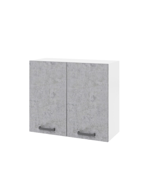 Pensile cucina doppia anta 80x32x72H colore cemento
