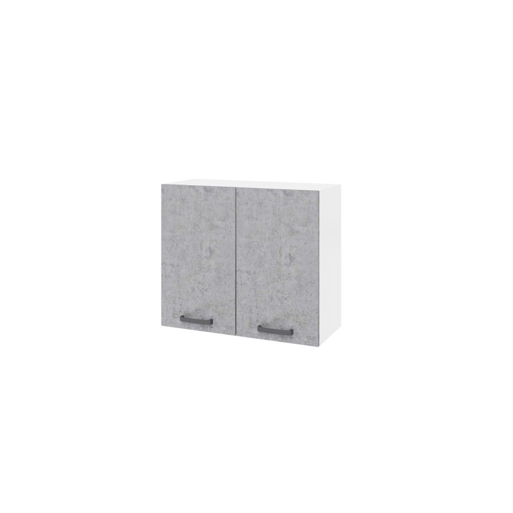 Pensile cucina doppia anta 80x32x72H colore cemento