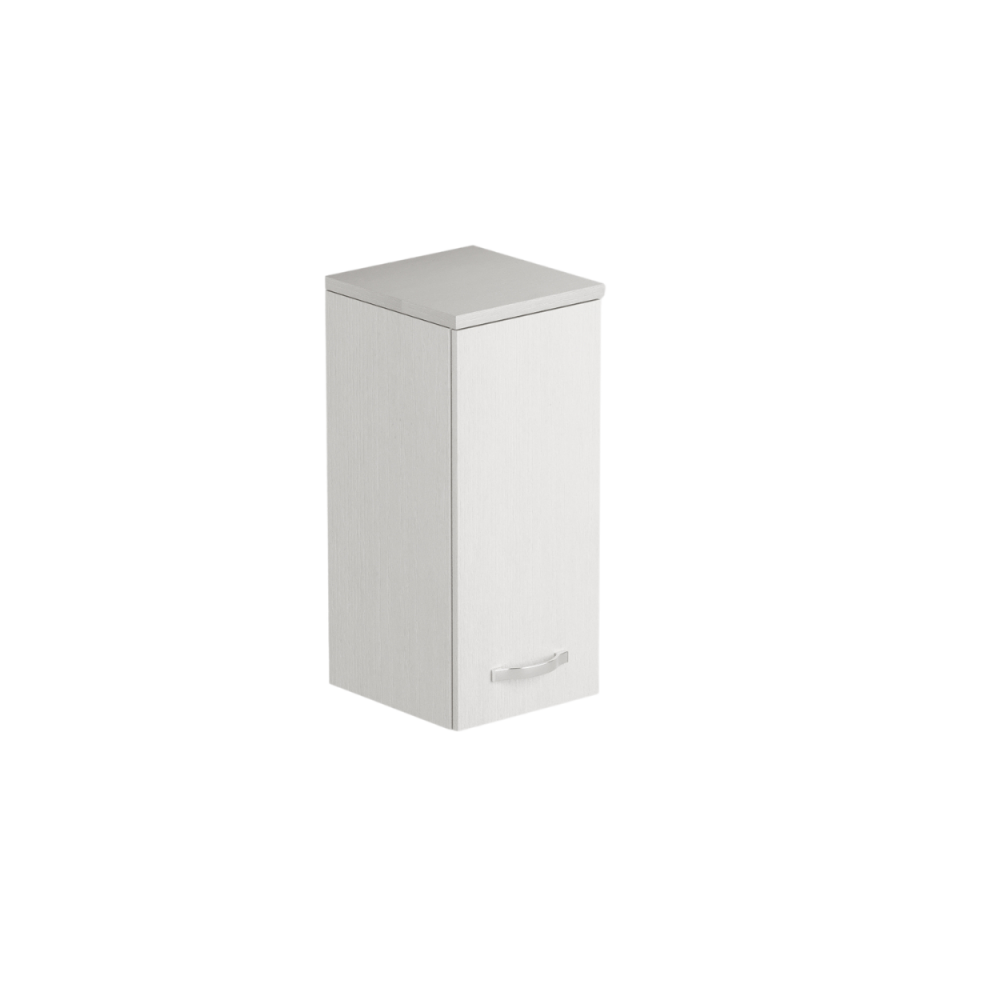Pensile bagno con anta 36x38x77 colore bianco frassinato