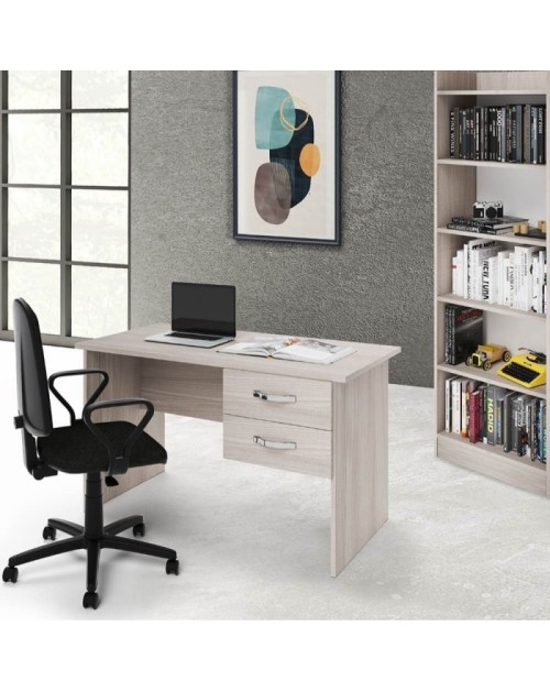 Scrivania due cassetti Tiffany 119x64x75h cm colore olmo