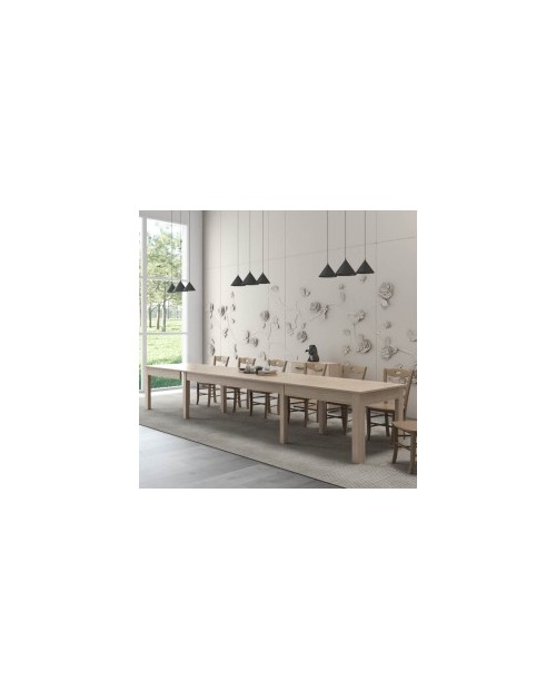 Tavolo Super4 160x90 allungabile a 320 cm colore olmo
