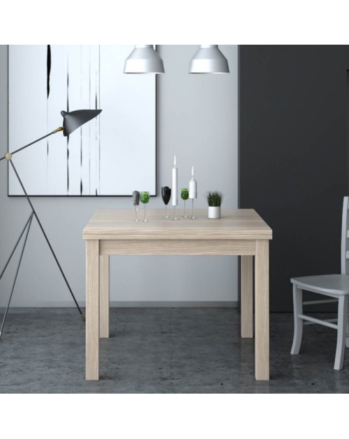 Tavolo raddoppiabile Firenze 90x90 colore olmo