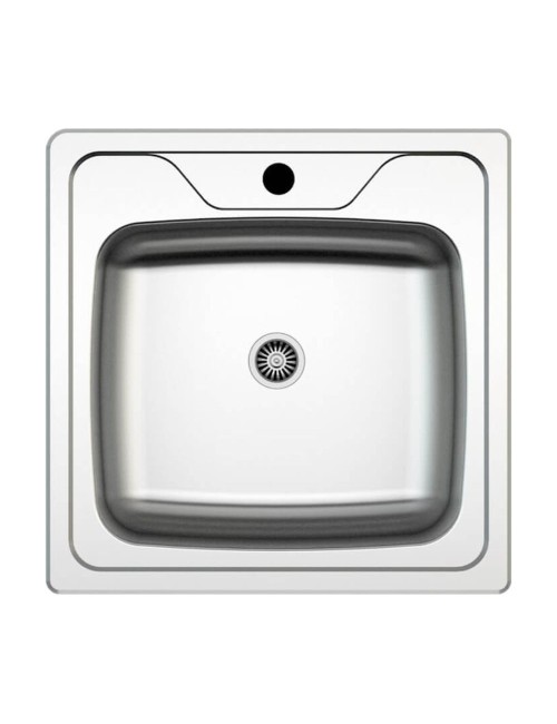 Mini cucina Cucinino80 bianco larice con lavello e piano cottura a gas 80x60x85H