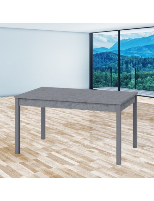 Tavolo Allungabile Rettangolare Firenze 110x70 Colore Cemento