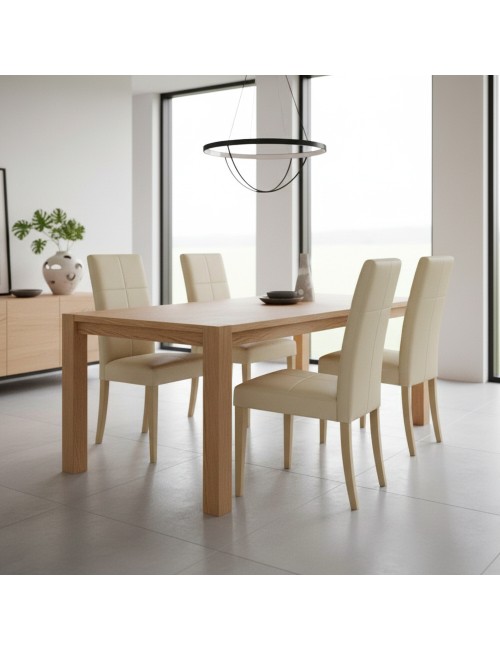 Sedia Similpelle Giada Colore Beige Prezzo
