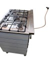 Cucina a gas Samet Stromboli 80x55 con forno e grill elettrici – Inox Classe A