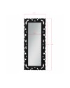 Specchiera Anna 76x180 cm. colore nero lucido