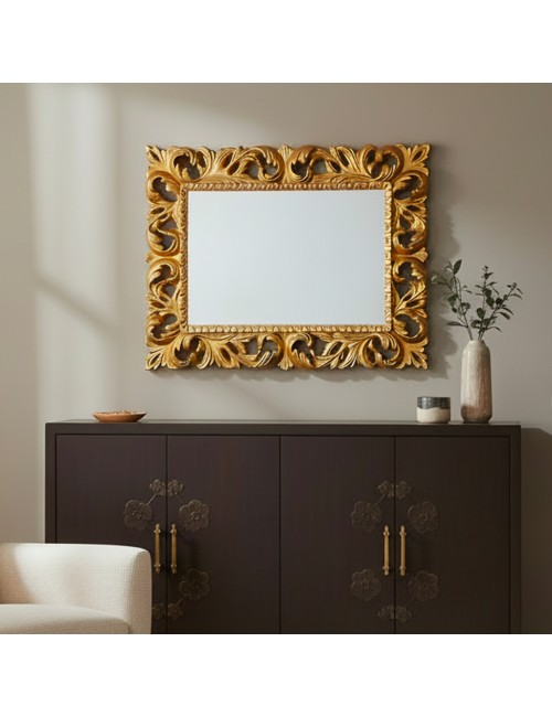 Specchiera Madrid 101x82h colore oro