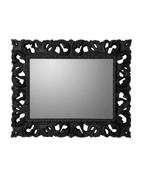 Specchiera Madrid 101x82h colore nero lucido