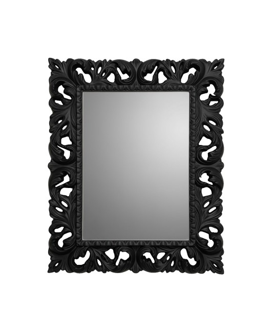 Specchiera Madrid 101x82h colore nero lucido