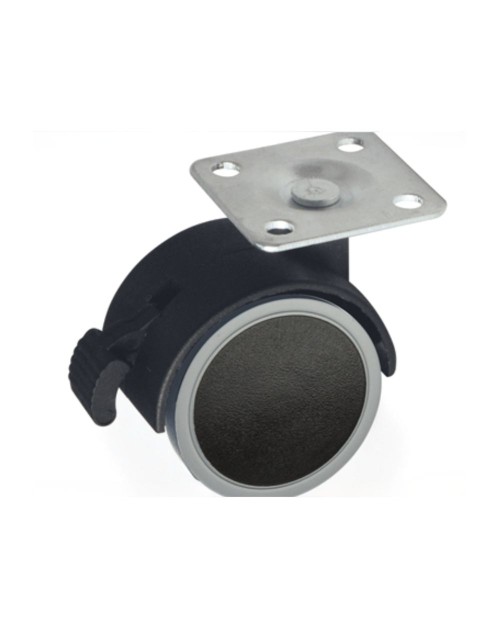 Ruota pivotante diametro 40 con freno