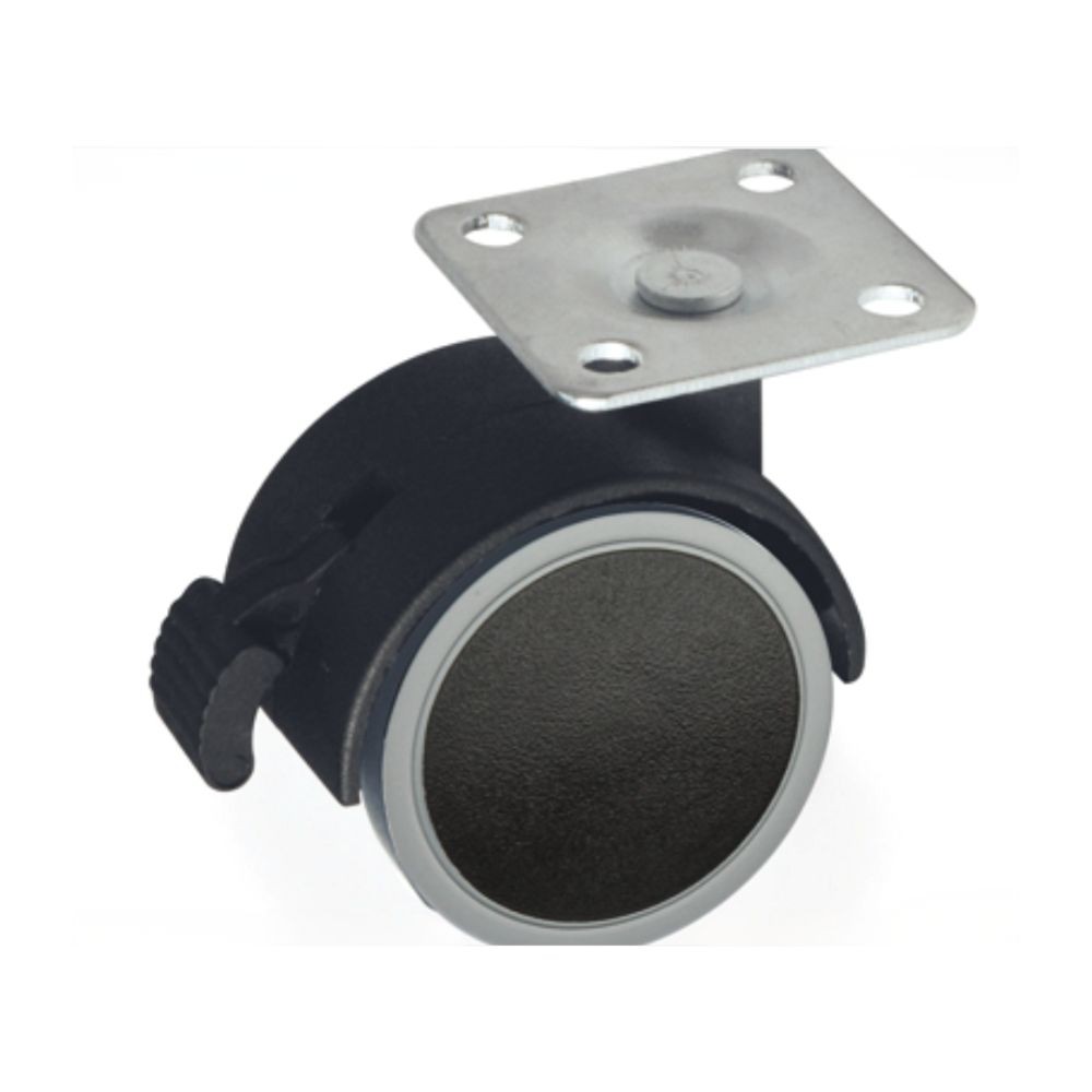 Ruota pivotante diametro 40 con freno