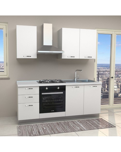 Cucina Taurus completa di elettrodomestici 195 cm
