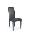 Set 2 Sedie Nancy ecopelle colore grigio antracite