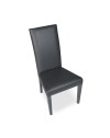 Set 2 Sedie Nancy ecopelle colore grigio antracite