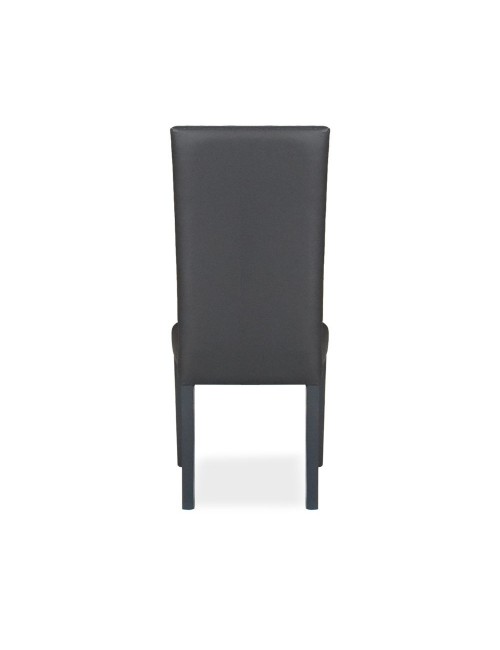 Set 2 Sedie Nancy ecopelle colore grigio antracite