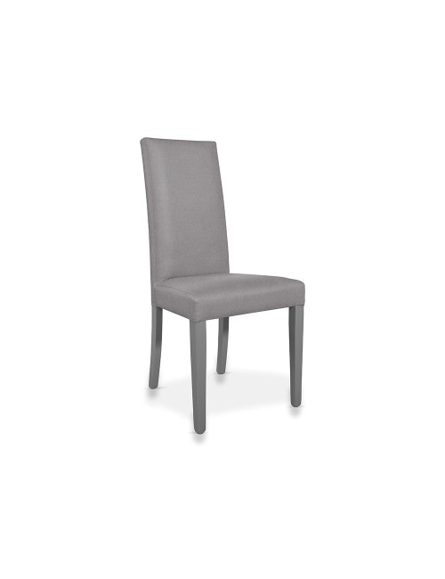 Set 2 sedie rivestite in tessuto grigio Nancy