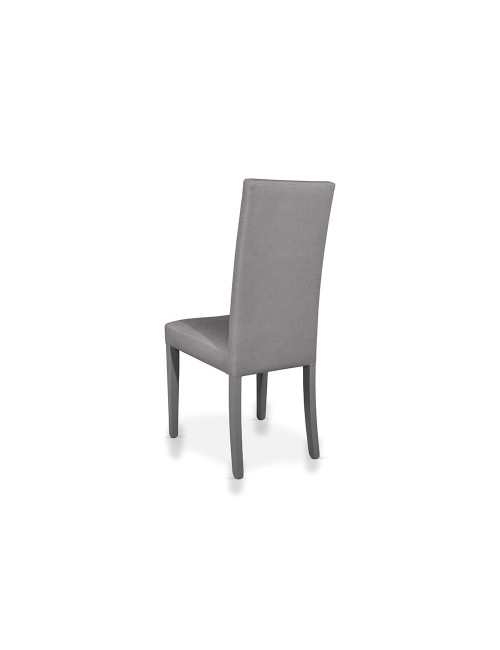 Set 2 sedie rivestite in tessuto grigio Nancy