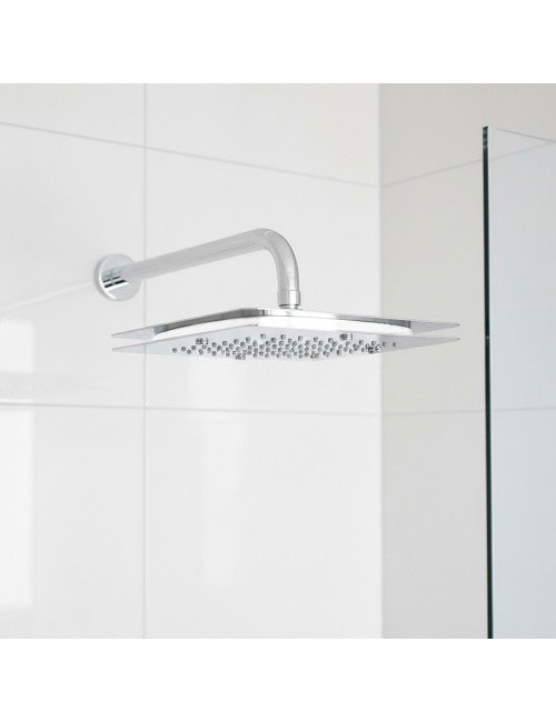 Soffione doccia cromato quadrato Acquafondente