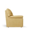 Divano 2 posti Alenda tessuto Roma14 colore giallo 160x98x92h
