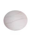 Tavolo Rotondo Aurora Ø120 con Piano Ceramica Bianco Lucido e Struttura Nera – Eleganza Moderna