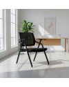 Sedia da Ufficio Fabula con Schienale in Rete e Gambe in metallo nero
