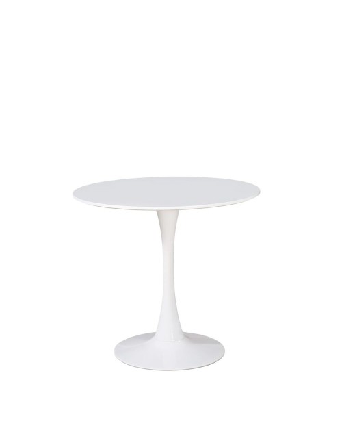 Tavolo rotondo bianco opaco Derek 90x90x73H