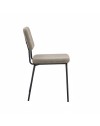 Set 4 Sedie imbottite Juno Aragon taupè 44x55x83H – Il comfort in stile industriale