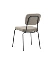 Set 4 Sedie imbottite Juno Aragon taupè 44x55x83H – Il comfort in stile industriale