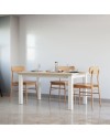 Tavolo Allungabile Essenza Rovere e bianco 150/200 cm – Stile Classico Moderno