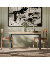 Tavolo Allungabile Essenza Rovere e Grigio Scuro 150/200 cm – Stile Classico Moderno