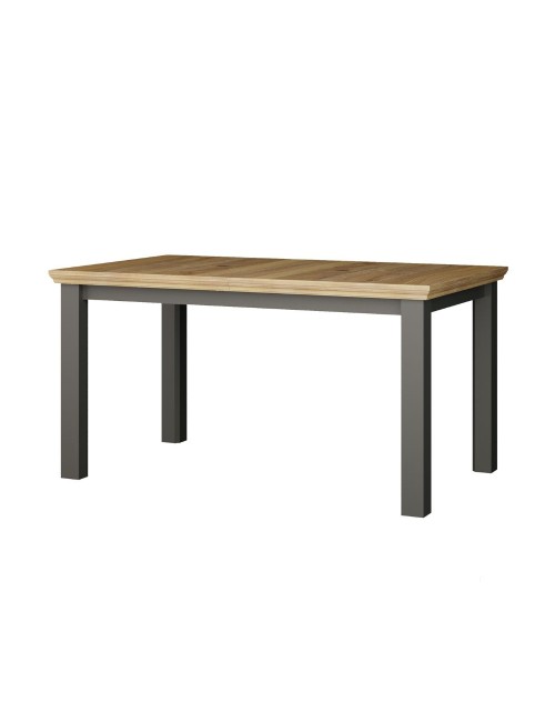 Tavolo Allungabile Essenza Rovere e Grigio Scuro 150/200 cm – Stile Classico Moderno