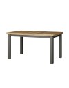 Tavolo Allungabile Essenza Rovere e Grigio Scuro 150/200 cm – Stile Classico Moderno