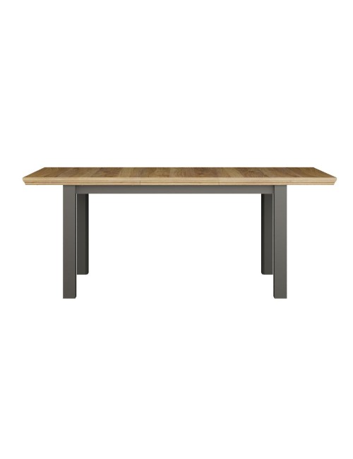 Tavolo Allungabile Essenza Rovere e Grigio Scuro 150/200 cm – Stile Classico Moderno
