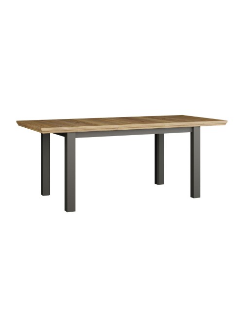 Tavolo Allungabile Essenza Rovere e Grigio Scuro 150/200 cm – Stile Classico Moderno