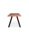 Tavolo da Pranzo Marburg 180×100 cm Rovere Noce e Acciaio Antracite – Design Industriale