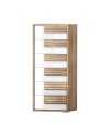 Settimino Selva 6 Cassetti rovere caramello e Bianco lucido – Calore e design contemporaneo
