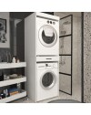 Colonna Bucato Fika Bianca Coprilavatrice e Copriasciugatrice con Cassetto Appoggio