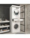 Colonna Bucato Fika Bianca Coprilavatrice e Copriasciugatrice con Cassetto Appoggio