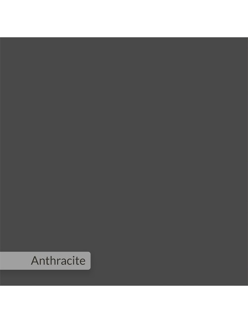 Scrivania Papillon antracite con gambe a X e ripiani integrati 106x50x75