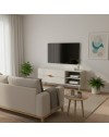 Porta TV Marquise Cashmere con Dettagli Rovere Deep Oud e Vani a Giorno