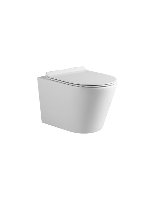 WC Sospeso Rimless YJ-2392 in Ceramica Bianco Lucido dal Design Moderno