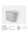 WC Sospeso Rimless YJ-2392 in Ceramica Bianco Lucido dal Design Moderno
