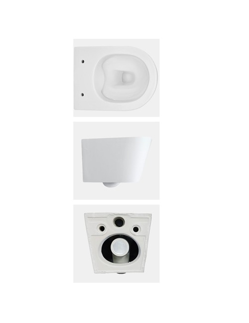 WC Sospeso Rimless YJ-2392 in Ceramica Bianco Lucido dal Design Moderno
