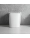 WC a pavimento bianco lucido filo muro scarico a parete FT54D