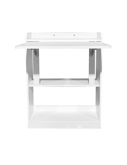Scrivania a scomparsa pieghevole salvaspazio Plana bianco 64x65x82H