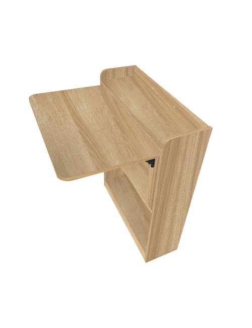 Scrivania a scomparsa pieghevole salvaspazio Plana rovere 64x65x82H
