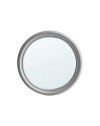 Specchiera Rotonda Verniciata Argento Diametro 98 cm. – Eleganza Scultorea